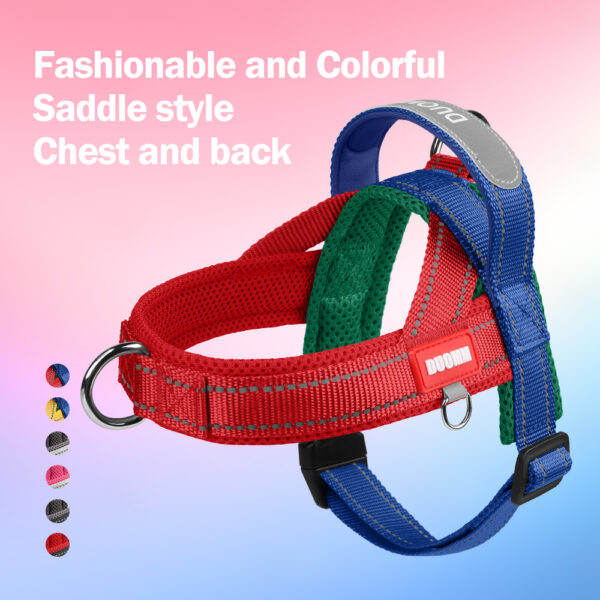 Three Color Contrasting Pet Harness
