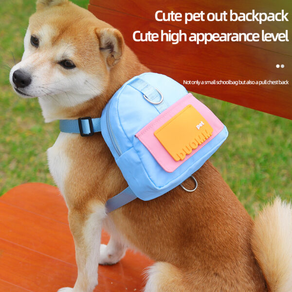 Cartoon Dog Cat Backpack for Small Pets Pet Carrier for Outdoor Travel Animal Harnesses