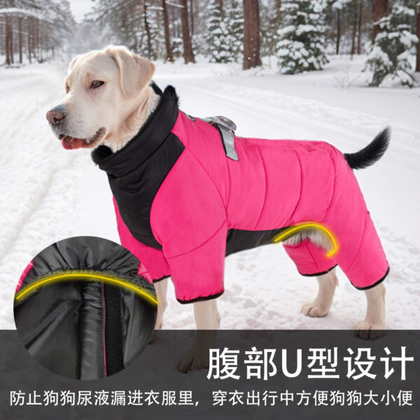 Four-legged padded jacket