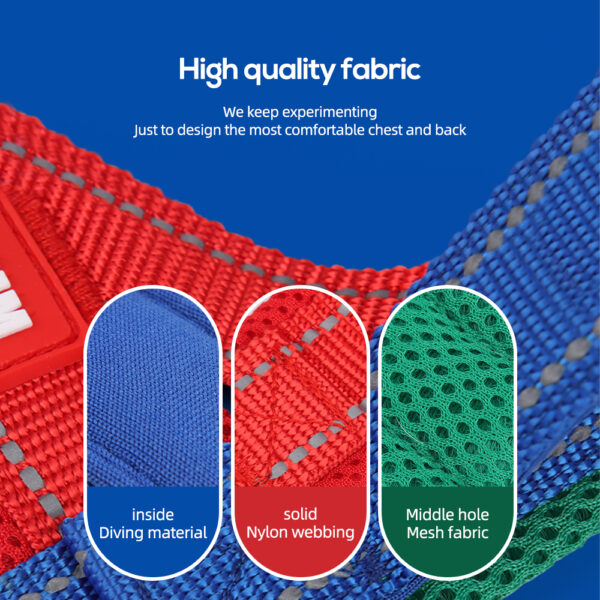 Three Color Contrasting Pet Harness