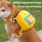 Cartoon Dog Cat Backpack for Small Pets Pet Carrier for Outdoor Travel Animal Harnesses