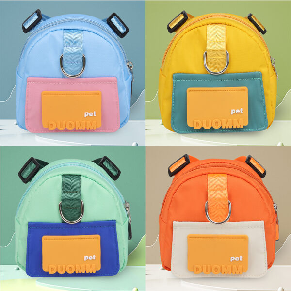 Cartoon Dog Cat Backpack for Small Pets Pet Carrier for Outdoor Travel Animal Harnesses