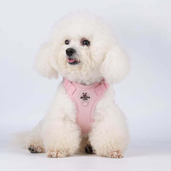 Wholesale Custom Solid Pet Harnesses Breathable Dog Harness with Leash