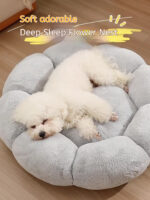 Breathable Dog Bed with Floral Design Washable Cat Nest Sofa Pet Beds