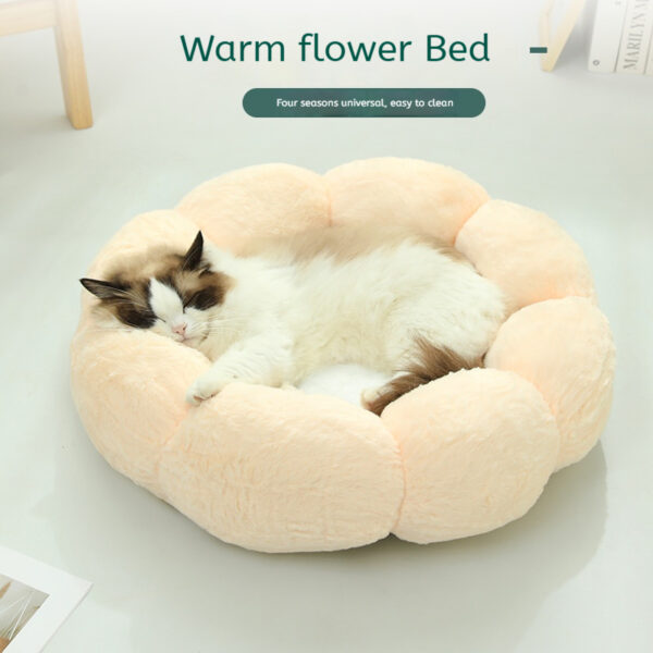 Breathable Dog Bed with Floral Design Washable Cat Nest Sofa Pet Beds