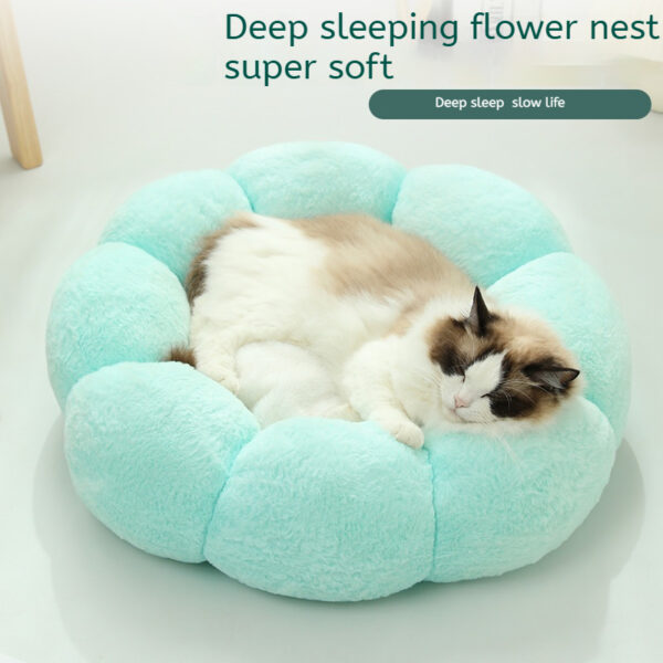 Breathable Dog Bed with Floral Design Washable Cat Nest Sofa Pet Beds