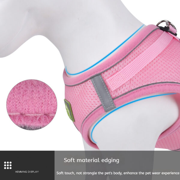Breathable Mesh Dog Pet Harness Set