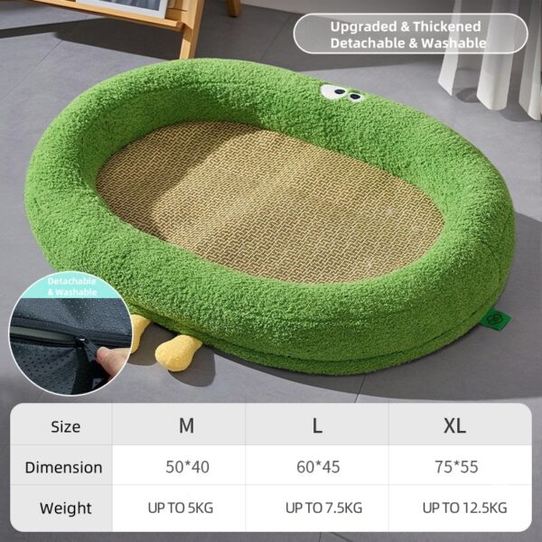 Cooling Rattan Dog Bed with Removable Cover