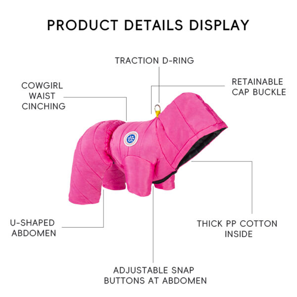 Four-legged padded jacket