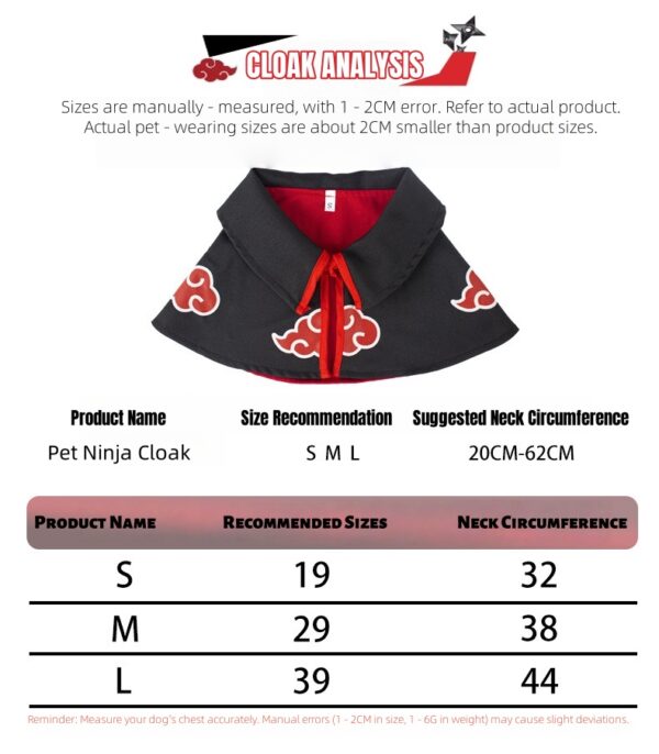 Naruto Anime Cat Cosplay Cape