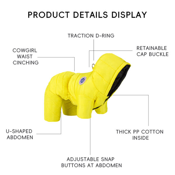 Four-legged padded jacket