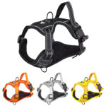 Personalized adjustable reflective high-quality luxurious no-pull pet harness dog harness