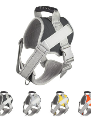 Wholesale dog collar pet leash reflective webbing easy control tactical adjustable large dog harness dog accessories
