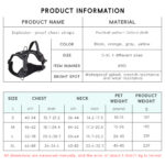 Personalized adjustable reflective high-quality luxurious no-pull pet harness dog harness