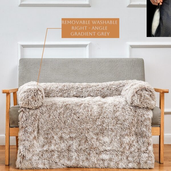 Removable & Washable Long-Pile Plush Pet Nest