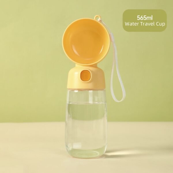 On-the-go Cup for Walking Pet Water Dispenser & Feeder