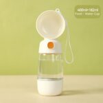 On-the-go Cup for Walking Pet Water Dispenser & Feeder