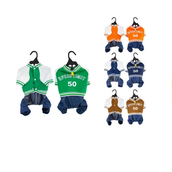 Four - Legged Denim Pet Clothes