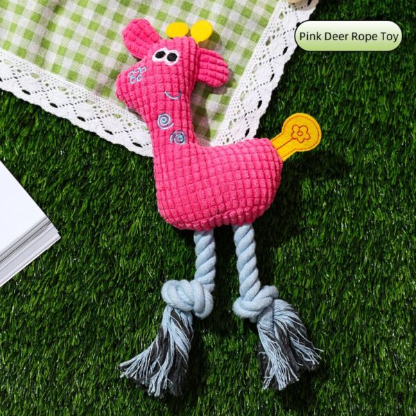 Pet Plush Dog Toy  Cute Animal Shapes