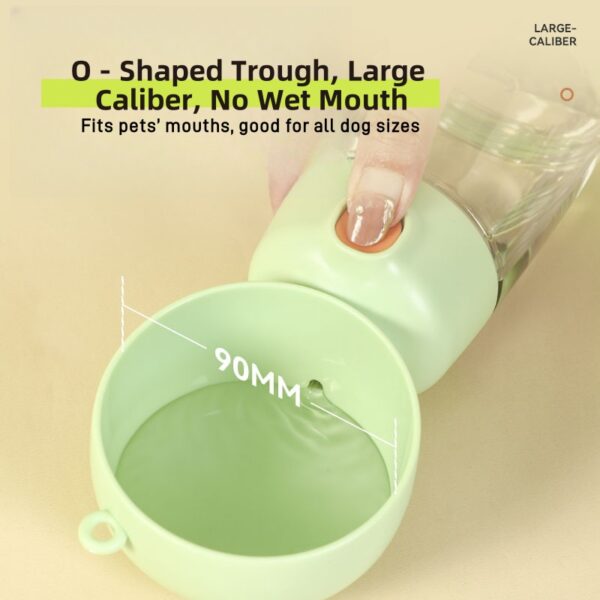 On-the-go Cup for Walking Pet Water Dispenser & Feeder