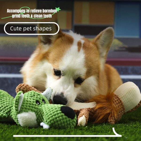 Pet Plush Dog Toy  Cute Animal Shapes
