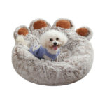 Cartoon Bear Paw Long - Plush Pet Bed