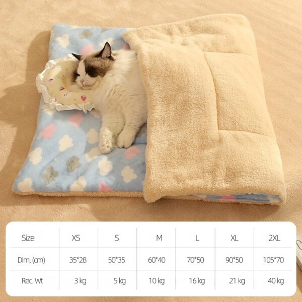 Pet Pad for Winter Cat Blanket Dog Quilt