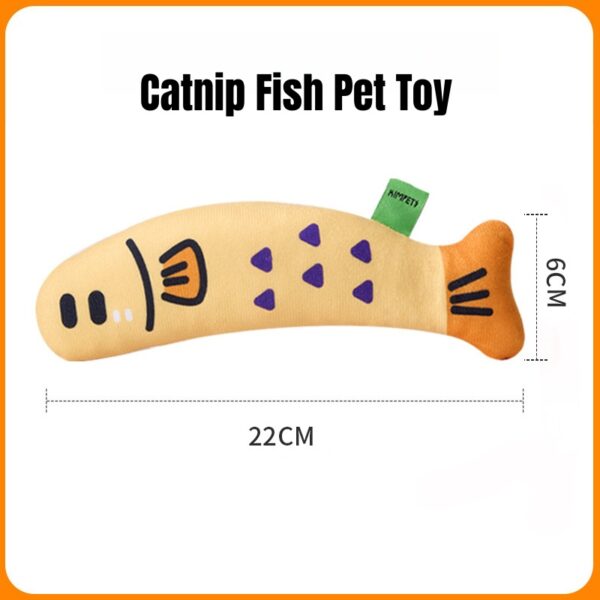 Squeaky Catnip Fish Pet Toy
