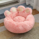Cartoon Bear Paw Long - Plush Pet Bed