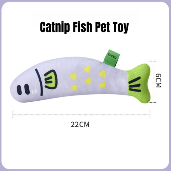 Squeaky Catnip Fish Pet Toy