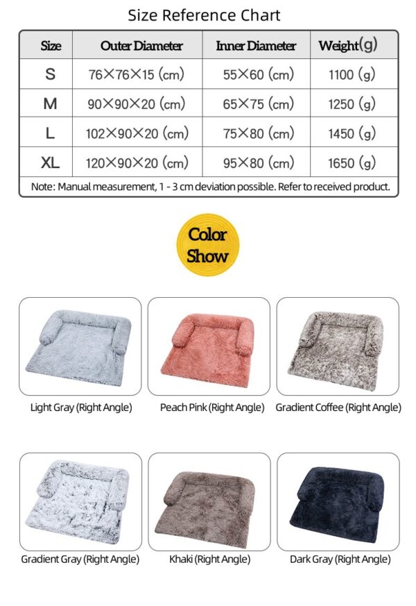 Removable & Washable Long-Pile Plush Pet Nest