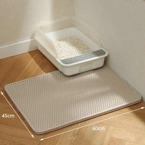 Double - Layer Cat Litter Mat with Large Holes