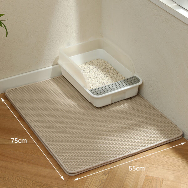 Double - Layer Cat Litter Mat with Large Holes