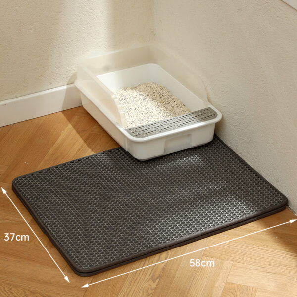 Double - Layer Cat Litter Mat with Large Holes