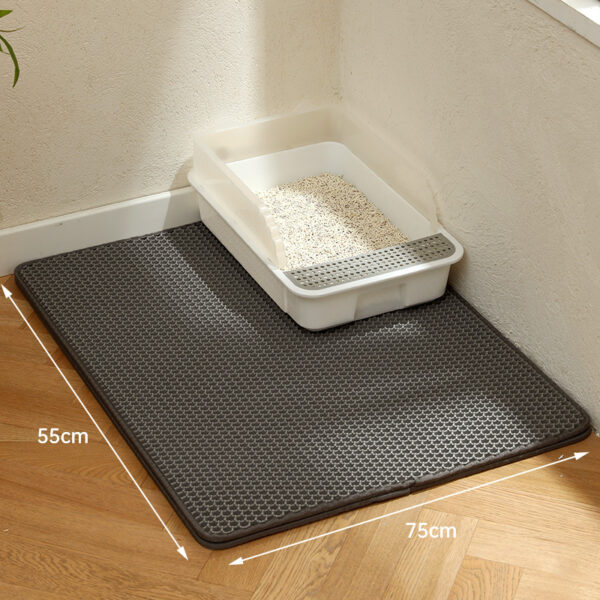 Double - Layer Cat Litter Mat with Large Holes