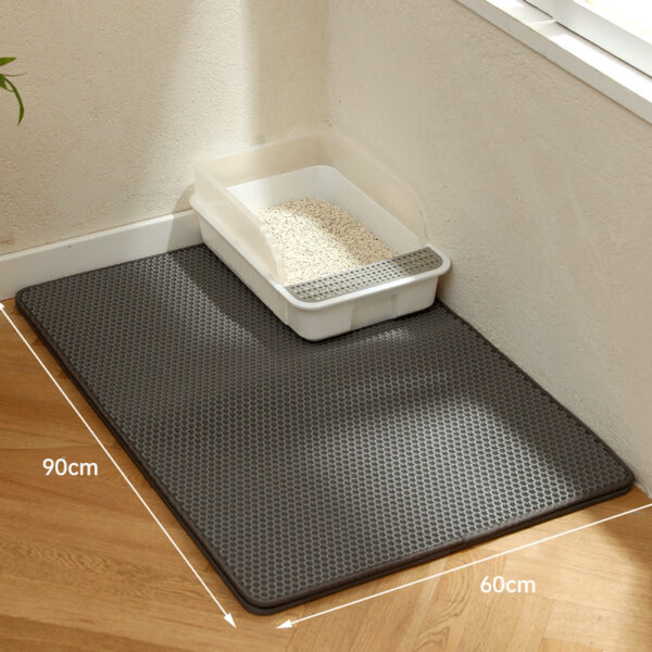 Double - Layer Cat Litter Mat with Large Holes