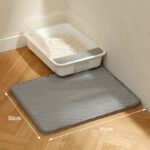 Double - Layer Cat Litter Mat with Large Holes