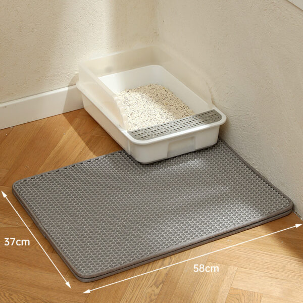 Double - Layer Cat Litter Mat with Large Holes