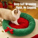 Winter Warm Christmas Cat Bed