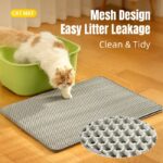 Double - Layer Cat Litter Mat with Large Holes