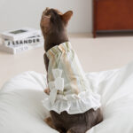 Striped Lady Bow Strap Dress