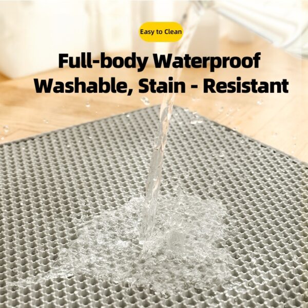 Double - Layer Cat Litter Mat with Large Holes