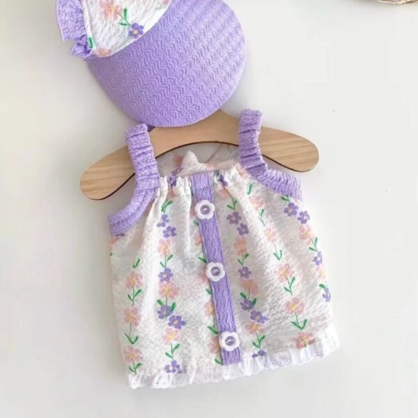 Floral Button Strap Vest